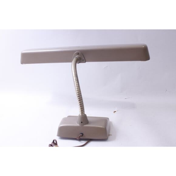 Marks Deluxe Piano Lamp, Gooseneck, MCM, Industrial, Desk Lamp, Adjustable, - Picture 2 of 4